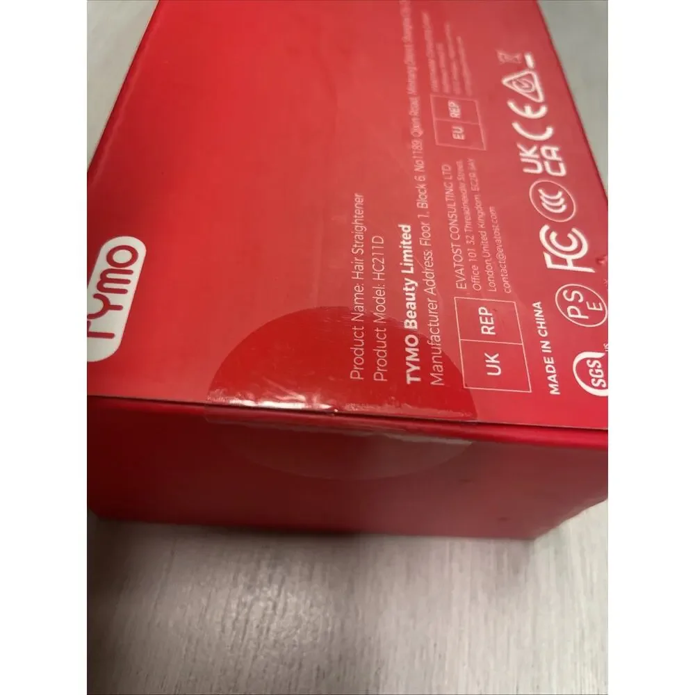 Tymo Hair Straghtner Flaight Holo -NIB- Two in One Curler and Straightner